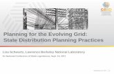 Planning for the Evolving Grid: State Distribution ... · PDF filePlanning for the Evolving Grid: State Distribution Planning Practices ... Transports electricity to and from homes