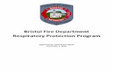 Bristol Fire Department Respiratory Protection … Fire Department Respiratory Protection Program Approved by: Chief Brett LaRose November 7, 2016 Table of Contents Section 1: Introduction