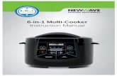 6-in-1 Multi-Cooker Instruction Manual - Kogan.com · PDF filenewwaveka.com.au We hope that you enjoy your new 6-in-1 Multi-Cooker. Please find below important information about your