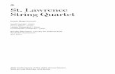 St. Lawrence String Quartet - ums.org · PDF fileSt. Lawrence String Quartet Haydn Mega-Concert Geoff Nuttall / Violin Owen Dalby / Violin Lesley Robertson / Viola Christopher Costanza