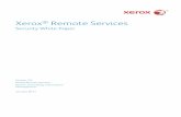 Xerox Remote Services · PDF fileXerox® Remote Services Security White Paper Version 2.0 Global Remote Services Xerox® Technology Information Management January 2017