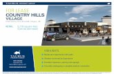 FOR LEASE COUNTRY HILLS - Taurus Property · PDF fileRestaurant opportunity with patio ... data furnished by sources deemed reliable. ... • Located on the corner of Country Hills