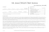 10 Jazz Drum Set Solos - STRATO AG · PDF file10 Jazz Drum Set Solos by Murray Houllif ... Big Band Bossa ... (Funky Is As Funky Dew and Cuter)