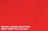 ENGLISH LACROSSE ASSOCIATION WHOLE SPORT …englacrosse.s3.amazonaws.com/media/2013/02/English-Lacrosse-WSP… · • a National Talent Identification and Development Programme with
