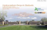 Hydrocarbon Drop-In Biofuels · PDF fileHydrocarbon Drop-In Biofuels. ... YEAST CELL hydrolysate. ... Hydroprocessed Biooil makes jet fuel range - fuels 0 10 20 30 40 50 60 70 80 90