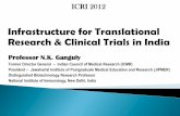 Infrastructure for Translational Research & Clinical ... · PDF fileProvide cost effective, ... research, development, ... Society for Applied Studies (SAS), Kolkata and New Delhi
