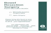 Bowel Resection Surgery - Queensway Carleton Hospital Resection Resection Surgery ... Clinical Pathway Patient Version ... sigmoid colon and rectum. The colon acts like a sponge and