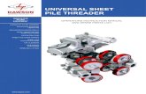 UNIVERSAL SHEET PILE THREADER - Dawson · PDF fileuniversal sheet pile threader. operators instruction manual and spare parts list. innovative piling. equipment. hydraulic piling hammers.