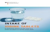 as protective measure in the event of a severe accident in ... · PDF fileintake of iodine tablets as protective measure in the event of a severe accident in a nuclear power plant