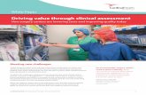 Driving value through clinical assessment - Cardinal · PDF fileCardinal Health: Driving value through clinical assessment 2 A clinical assessment addresses the broad gamut of clinical,