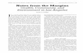 Notes from the Margins Graffiti,Community,and · PDF filewhere rocks, wood charcoal, ... Community, and Environment in Los Angeles JOW— — JOW Phillips: Notes from the Margins: