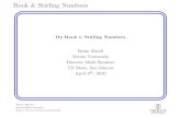 Rook & Stirling Numbers - Trinity Universityramanujan.math.trinity.edu/bmiceli/research/TXState04-09-10.pdf · Rook & Stirling Numbers Rook Theory We can deﬁne two statistics on