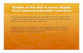 Update on the plan to revise Virginia Tech’s general ... - for CUSP.pdf · Update on the plan to revise Virginia Tech’s general education curriculum ... Sheila Carter-Tod (English)