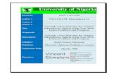 University of Nigeria a New Direction for... · University of Nigeria Virtual Library Serial No ISSN: 1119-3190 Author 1 NWAUBANI, Okechukwu O. ... Bcside~ rnisi)ip ~IIPSC i.~.wes,
