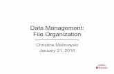 Data Management: File Organization - MIT Libraries · PDF file• Descriptive • Consistent ... YES name_date.doc Avoid using generic data file ... – May help to identify files
