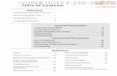 2000 SUPER DUTY F-250 550 Table of   SUPER DUTY F-250—550 Table of Contents ... Super Duty F-250/350 ... (design deletes the upper rear seat bolster)