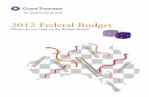 2012 Federal Budget - Grant Thornton Australia · PDF fileTonight’s annual game of fiscal snakes and ... on a snake is a real future risk. ... 1 2012-13 Federal Budget Summary