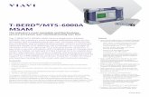 T-BERD®/MTS-6000A MSAM - VIAVI Solutions · PDF fileT-BERD/MTS-6000A MSAM is the leading multiport 10 G product designed for field and central office (CO) ... BSC/RNC SGW/MME Mobile