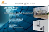 M ECCI ngin ers Pvt. Ltd Company Profile.pdf · Advanced Software’s knowledge such as PDS / PDMS /SP3D/SPEL ... Design & Detail Engineering & As-Built Plant Drawing ... MECCI training