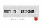 Chapter 6 Religion - PC\|MACimages.pcmac.org/.../Presentations/Unit_III_-_Chapter_6_-_Religion.pdf · Chapter 6 – Religion ... Torah - original 5 ... Toponyms Names also come ...