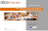2013-2015 EU Classroom ePortfolios Training booklet · PDF fileTraining Booklet EU Classrooms ePortfolio 1 Cyprus Pedagogical Institute EUfolio - 2013 EU Classroom ePortfolios Training