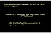 Projected climate change impacts on the North Pacific ... · PDF file• Using climate model output to drive a size-based ... (Polar, Westerlies, ... biome boundaries and locations