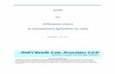 Guide Arbitration Clause 2017 - · PDF fileGuideGuide FFoorrFor For Arbitration Clause Arbitration Clause iiin Internationalin Internationaln International Agreements inAgreements