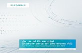 Annual Financial Statements of Siemens AG - English · PDF fileSiemens AG as well as the Annual Report ... The Annual Financial Statements of Siemens AG have been pre - ... and Gas,
