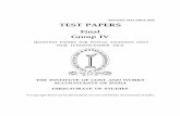REVISED SYLLABUS 2008 1 TEST PAPERS - Institute of · PDF fileThe company has recently developed a cost equation for manufacturing ... purchase consideration of ` 25 ... as consideration