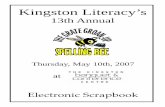 2007 E Scrapbook MR -   · PDF file13th Grate Groan-Up Spelling Bee (2007) Electronic Scrapbook Contents Page Table of Contents 2 Our Grate Supporters