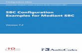 SBC Configuration Examples for Mediant SBC - Bircomftp.bircom.com/AudioCodes/Mediant_1000/Docs/LTRT-31626 Median… · Configuration Note . AudioCodes Mediant™ Series of Session