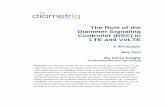 The Role of the Diameter Signaling Controller (DSC) in LTE ...diametriq.com/.../2012/05/The-Role-of-DSC-in-LTE-and-VoLTE.pdf · The Role of the Diameter Signaling Controller (DSC)