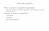Pattern Recognition •Why is pattern recognition important?cognitrn.psych.indiana.edu/rgoldsto/courses/patternrec.pdf · The Mystery of Pattern Recognition. Templates. Templates