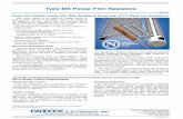 Type MS Power Film Resistors - · PDF file2003-2017 Caddock Electronics, Inc. 28_IL108.01717 Sales and Applications Engineering 17271 North Umpqua Hwy. Roseburg, Oregon 97470-9422