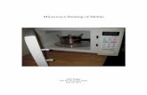 Microwave Heating of Metals -   · PDF fileMicrowave Heating of Metals Matt Rogge ME 401 Research Paper July 25, 2012