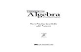 More Practice Your Skills with · PDF fileLesson 5.7: Systems of ... from More Practice Your Skills with Answersfor use with your students, the ... 2 Discovering Algebra More Practice