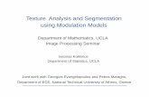 Texture Analysis and SegmentationAnalysis and Segmentation ...vision.mas.ecp.fr/Personnel/iasonas/slides/AMFM_math_UCLA.pdf · Texture Analysis and SegmentationAnalysis and Segmentation