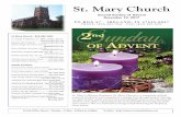 Second Sunday of Advent December 10, 2017 · PDF file12.12.2017 · This Week’s Parish Events Sunday [12/10]: December 10: Christian Mothers Prayers will be said after Mass. Sunday
