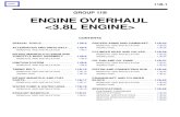 GROUP 11B ENGINE OVERHAUL  - Главнаяclub9g.ru/phpBB2/files/380_Service_manual/WSM/GR00004000-11B.pdf · MD998718 Crankshaft rear oil seal installer MD998718-01