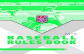 2015 NFHS Baseball Rules Book - Steve the Umpstevetheump.com/rules/2015_NFHS_rules.pdf · 2015 NFHS BASEBALL RULES BOOK ROBERT B. GARDNER, Publisher B. Elliot Hopkins, MLD, CAA, Editor