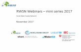 RWSN Webinars mini series 2017 · PDF fileRural Water Supply Network RWSN Webinars – mini series 2017 November 2017