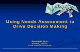 Using Needs Assessment to Drive Decision · PDF fileUsing Needs Assessment to Drive Decision Making Jim O’Neill, Ph.D. Madonna University E-mail: ... youth alcohol, tobacco and other