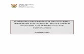 MONITORING AND EVALUATION AND REPORTING FRAMEWORK … FET Colleges/Monitoring and Evaluation... · monitoring and evaluation and reporting framework for technical and vocational education