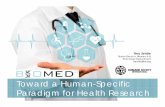 Toward a Human-Specific Paradigm for Health Research · PDF file01.08.2017 · Toward a Human-Specific Paradigm for Health Research Troy Seidle Senior Director, Research & Toxicology