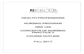 HEALTH PROFESSIONS NURSING PROGRAM NRS 125 · PDF fileHEALTH PROFESSIONS NURSING PROGRAM ... NRS 125 Course Title: Concepts of Nursing Practice II ... 3. Complete (5) exams and (1)