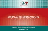 Report on the Evaluation of the Batho Pele Principle of ... for web.pdf · Public Service Commission August 2007 Report on the Evaluation of the Batho Pele Principle of Value for