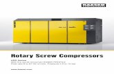 Rotary Screw Compressors - · PDF fileDynamic + = control Redesigned inlet valve With low inlet pressure loss, the flow-optimised inlet valve also contributes to energy savings. The