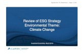 Review of ESG Strategy Environmental Theme: Climate Change · PDF file1 Review of ESG Strategy Environmental Theme: Climate Change Investment Committee, March 2016 Item 7b, Attachment