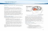 Brain Tumors: an Introduction - Mayfield · PDF file> 1 Brain tumors are named after the cell type from Figure 1. Brain tumors compress and 1 Overview A tumor (also called a neoplasm