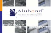 UNBEATABLE FIRE RESISTANCE - Alubondalubond.com/pdf/alubond-usa-brochure-technical-brochure.pdf · ALUBOND U.S.A is a metal composite panel consisting of two layers of a metallic